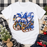 Let It Snow – Blue Christmas Gnomes T-shirt