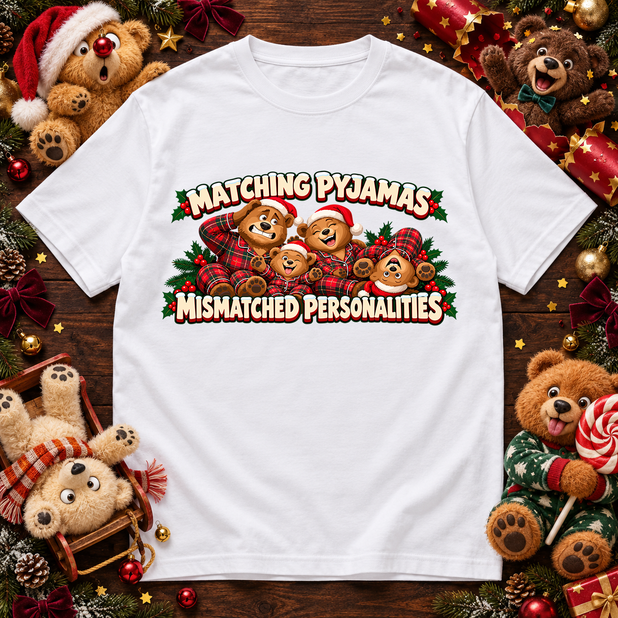 Matching Pyjamas Bears T-Shirt